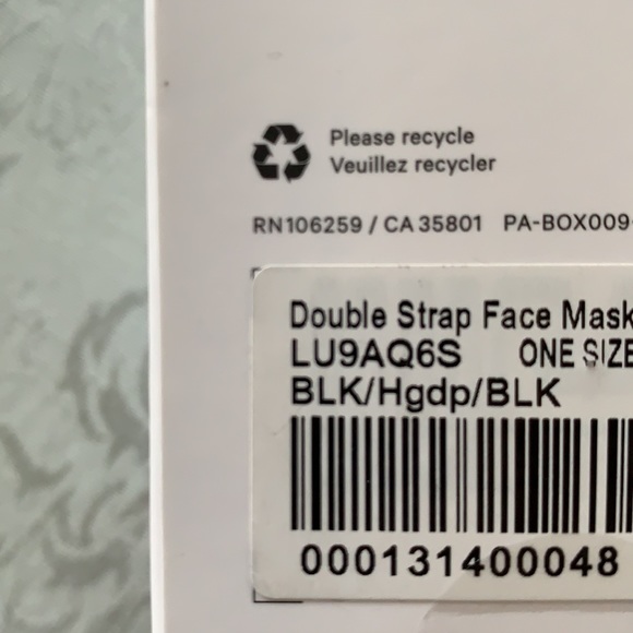 New Lululemon Double Strap Face Mask - Picture 3 of 8